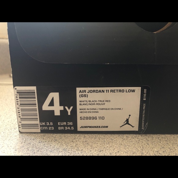 Jordan retro low top 11’s (Cow) - Picture 7 of 7